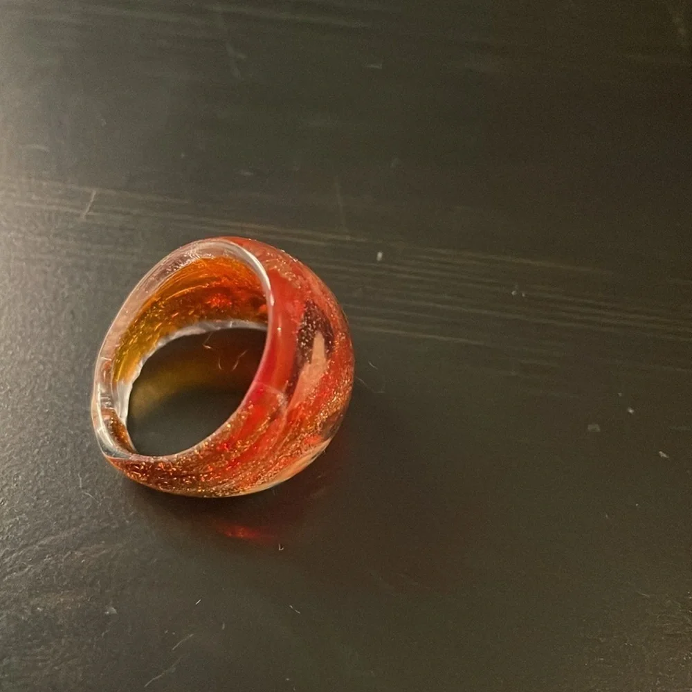 COPY - Italian blown glass ring from Italy
